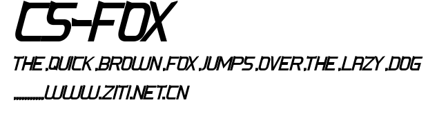 CS-Fox.ttf字體轉換器圖片