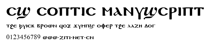 CS Coptic Manuscript.ttf字體轉換器圖片