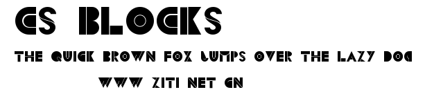 CS Blocks.ttf字體轉換器圖片