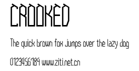 CROOKED.ttf字體轉換器圖片