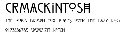 CRMackintosh.ttf字體轉換器圖片