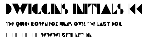 Dwiggins Initials KK.ttf字體轉換器圖片