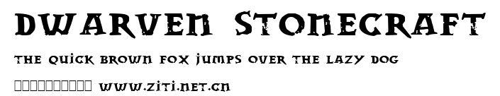 Dwarven Stonecraft.ttf字體轉換器圖片