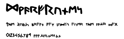 DwarfRunes.ttf字體轉換器圖片