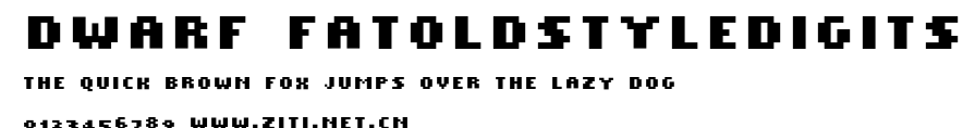 Dwarf FatOldStyleDigits.otf字體轉換器圖片