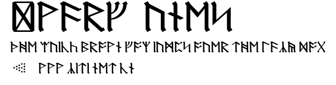 Dwarf Runes.ttf字體轉換器圖片