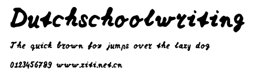 Dutchschoolwriting.ttf字體轉換器圖片