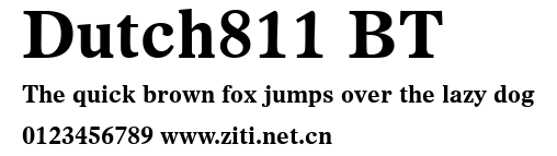 Dutch811 BT.ttf字體轉換器圖片