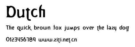 Dutch.ttf字體轉換器圖片