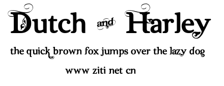 Dutch & Harley.ttf字體轉換器圖片