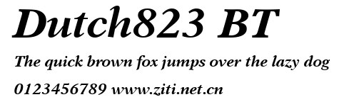 Dutch823 BT.ttf字體轉換器圖片