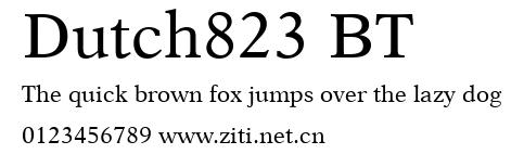 Dutch823 BT.ttf字體轉換器圖片