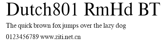 Dutch801 RmHd BT.ttf