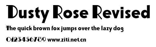 Dusty Rose Revised.ttf字體轉換器圖片