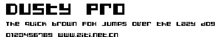 Dusty Pro.ttf字體轉換器圖片