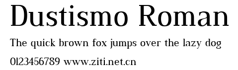 Dustismo Roman.ttf字體轉換器圖片