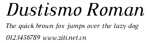 Dustismo Roman.ttf字體轉換器圖片