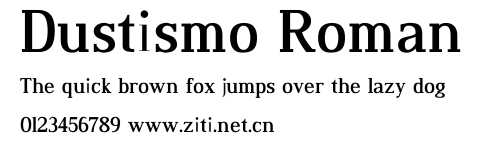 Dustismo Roman.ttf字體轉換器圖片