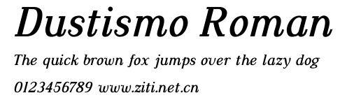 Dustismo Roman.ttf字體轉換器圖片