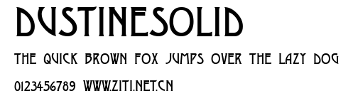 DustineSolid.ttf字體轉換器圖片