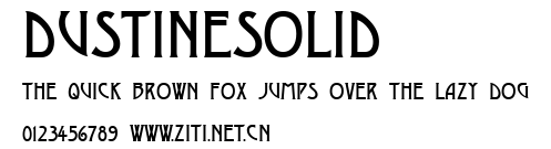 DustineSolid.ttf字體轉換器圖片