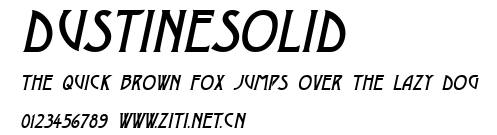 DustineSolid.ttf字體轉換器圖片