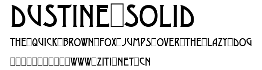 Dustine Solid.ttf字體轉換器圖片