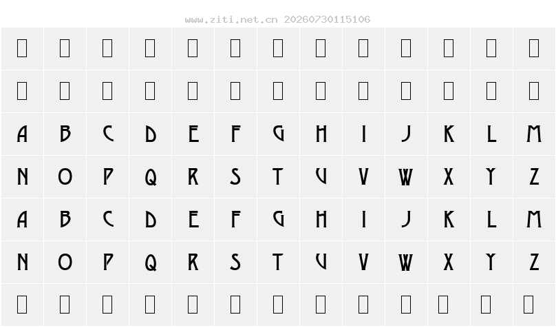 字符映射圖