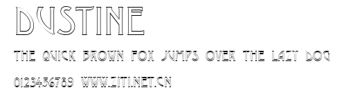 Dustine.ttf字體轉換器圖片