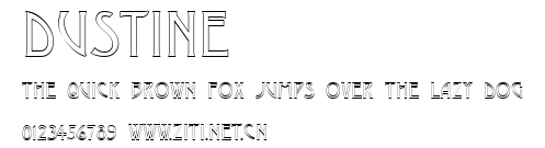 Dustine.ttf字體轉換器圖片