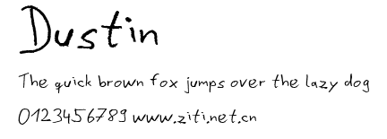 Dustin.ttf字體轉換器圖片
