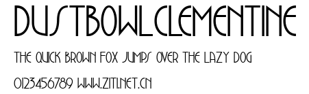 DustbowlClementine.ttf字體轉換器圖片