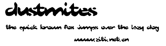 DustMites.otf字體轉換器圖片