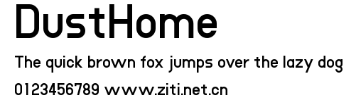 DustHome.ttf字體轉換器圖片