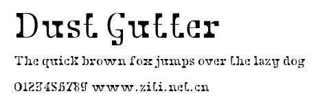 Dust Gutter.otf字體轉換器圖片