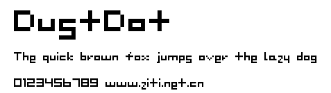 DustDot.ttf字體轉換器圖片