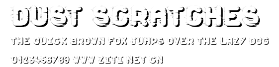 Dust Scratches.ttf字體轉換器圖片