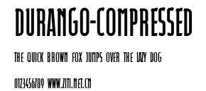 Durango-Compressed.ttf字體轉換器圖片