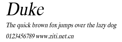 Duke.ttf字體轉換器圖片