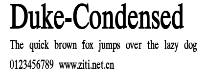 Duke-Condensed.ttf字體轉換器圖片