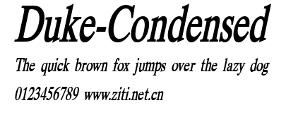 Duke-Condensed.ttf字體轉換器圖片