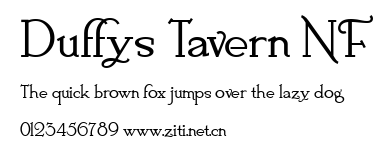 Duffys Tavern NF.ttf字體轉換器圖片