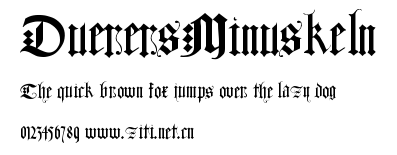 DuerersMinuskeln.ttf字體轉換器圖片