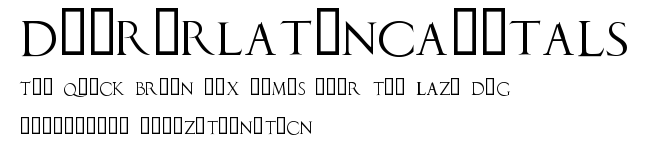 DuererLatinCapitals.ttf字體轉換器圖片