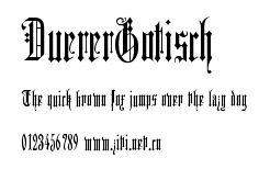 DuererGotisch.ttf字體轉換器圖片