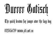 Duerer Gotisch.otf字體轉換器圖片