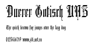 Duerer Gotisch UNZ.ttf字體轉換器圖片