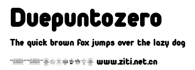 Duepuntozero.ttf字體轉換器圖片
