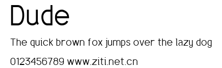Dude.ttf字體轉換器圖片