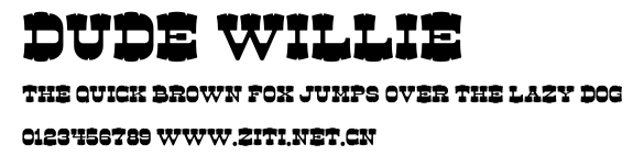 Dude Willie.otf字體轉換器圖片